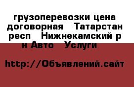 грузоперевозки цена договорная - Татарстан респ., Нижнекамский р-н Авто » Услуги   